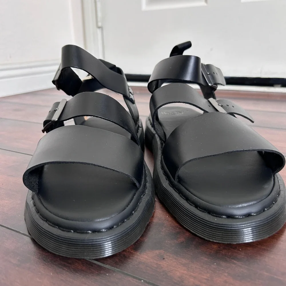 NWT Dr. Martens GRYPHON Brando‎ Leather Gladiator Sandals Men's 13 Minimalist